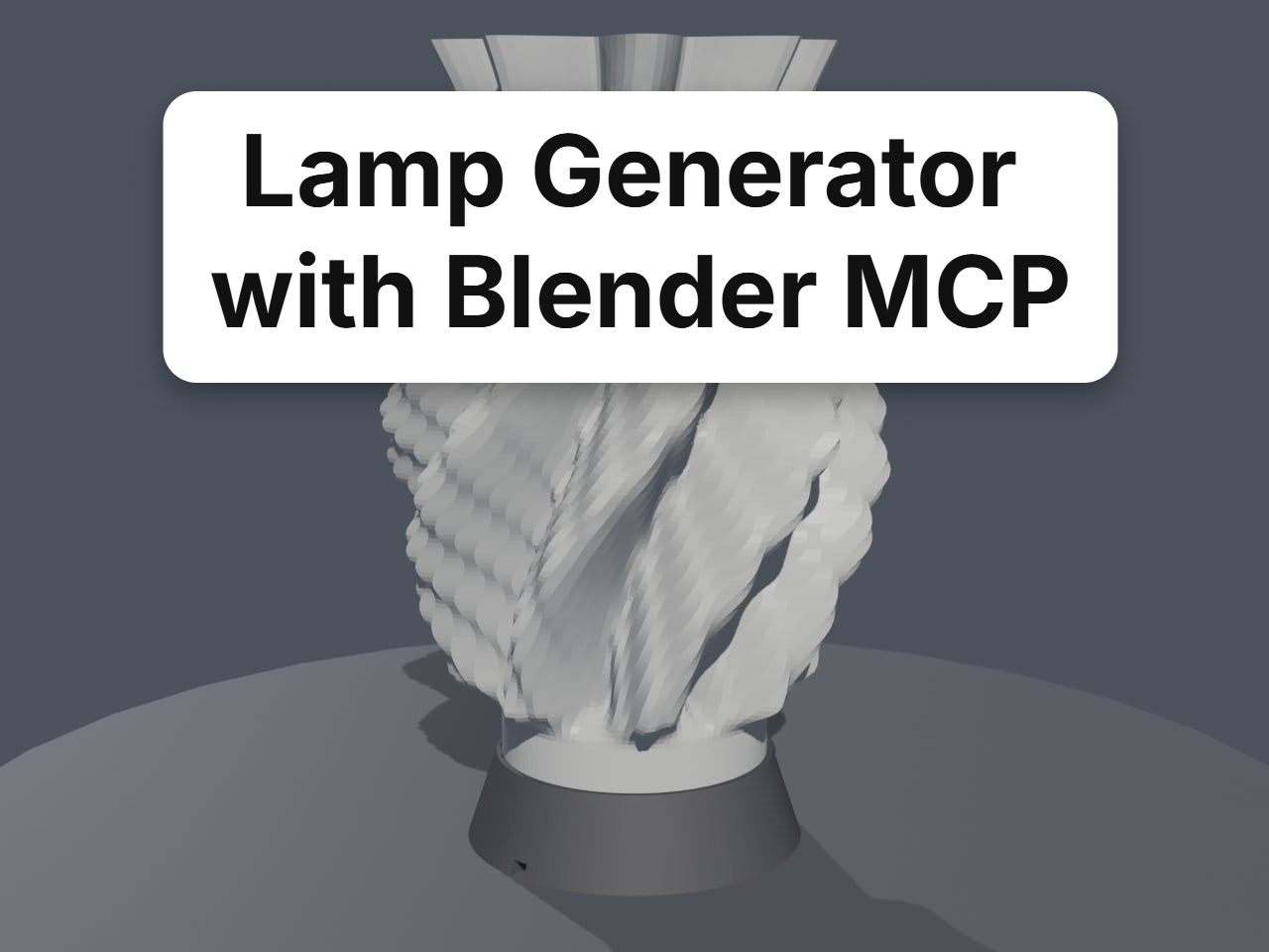 LampMaker 3D: Engineering a Parametric 3D-Printable Lamp Studio in Blender